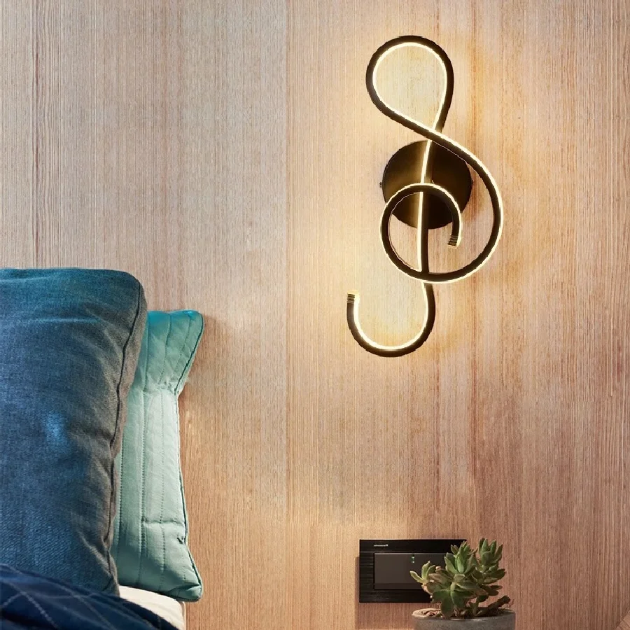 

LukLoy Modern LED Wall Lamp Decorative Creative White Wall Light LED Bedroom Bedside Sconce Nordic Living Room Aisle Lamp