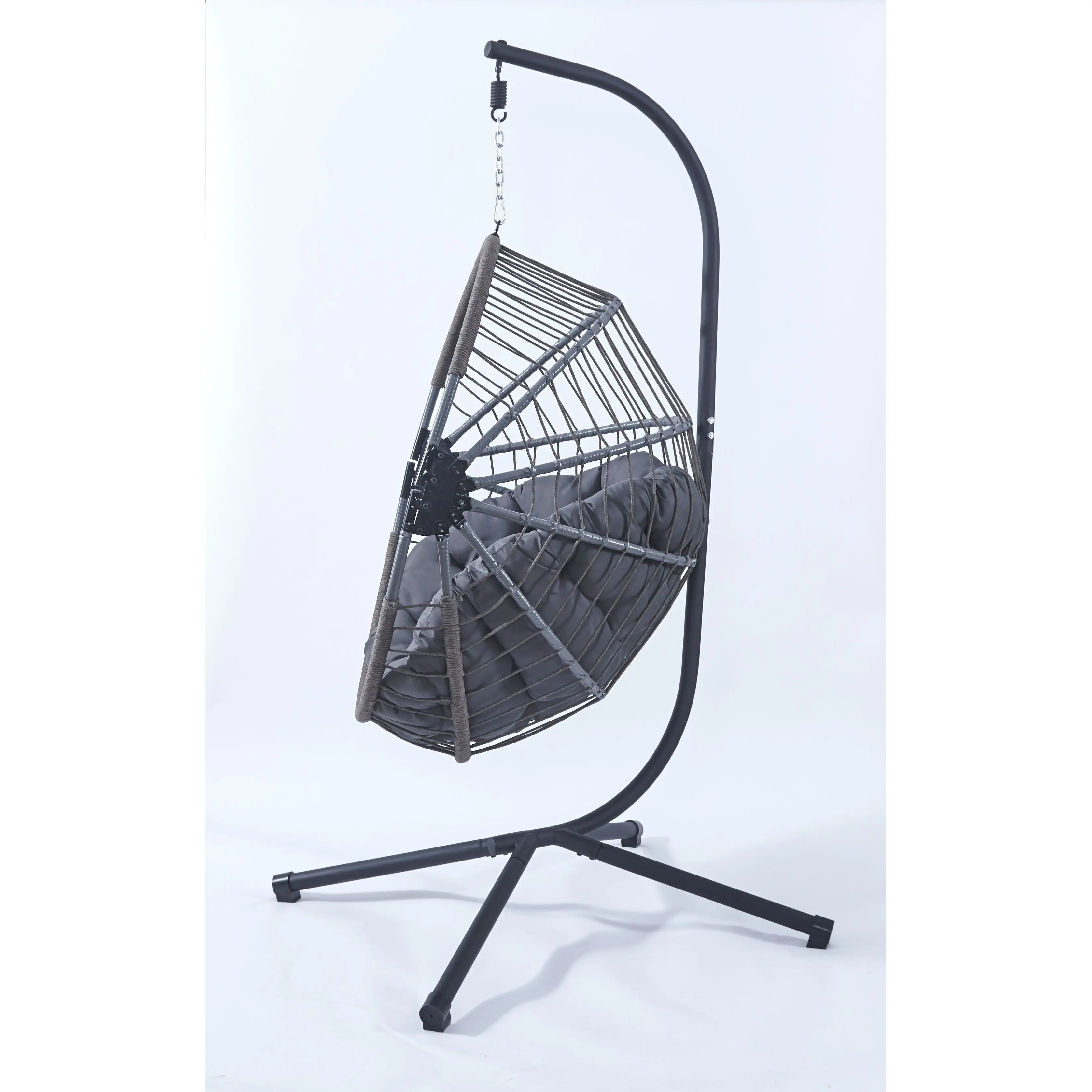 *Rattan Outdoor Garden Double Patio Cheap Cushion Kids Shape Shaped Folding Wicker Legs Egg Chair Swing Hanging with Stand