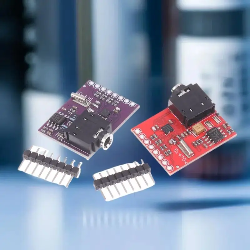 Arduino ESP32 Compatible 3.3V Si4703 FM Radio Module with RDS and I2C Interface for Audio DIY Projects
