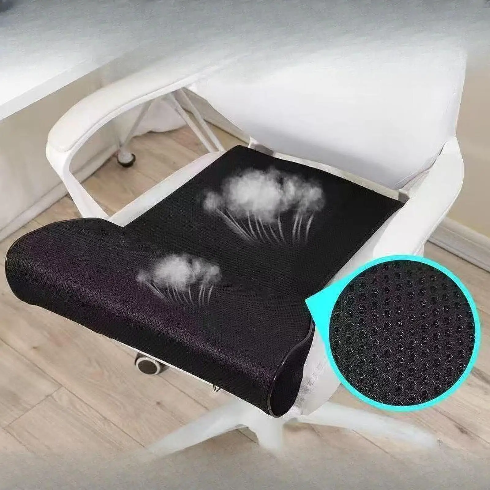 Leg Support Cushion Comfortable Mesh Material Chair Cushion Breathable Extended Pad for Office Chair and Portable Chair Use