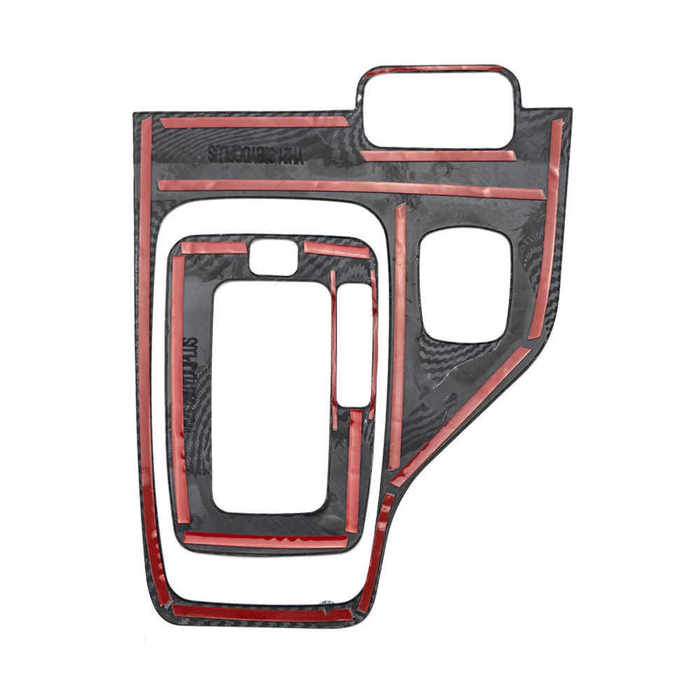 ABS High Configuration Left Hand Drive Gear Shift Panel Cover Carbon Fiber Color for Ford Ranger 2015-2021 Mazda BT-50 2011-2020