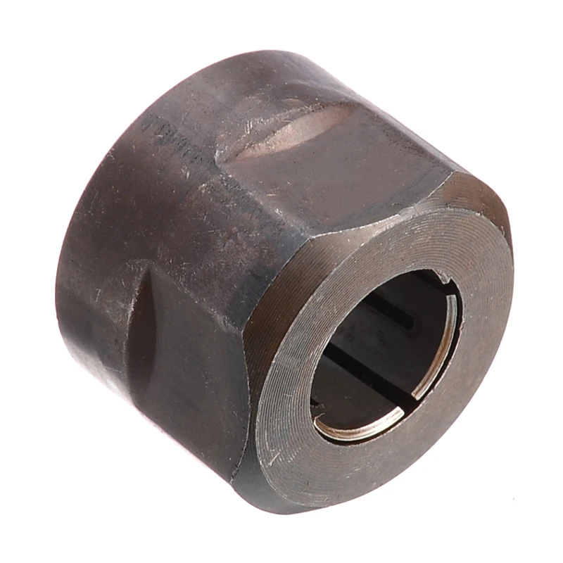 Promotion! 1Pc Black Metal Collet Nut Plunge Router Parts 12.7Mm Center Hole Diameter 22.5X27mm