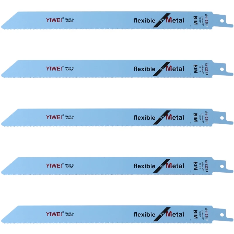 Bim s1122ef serras para cortar madeira e metal, 5 pcs, 227mm, 9 polegadas
