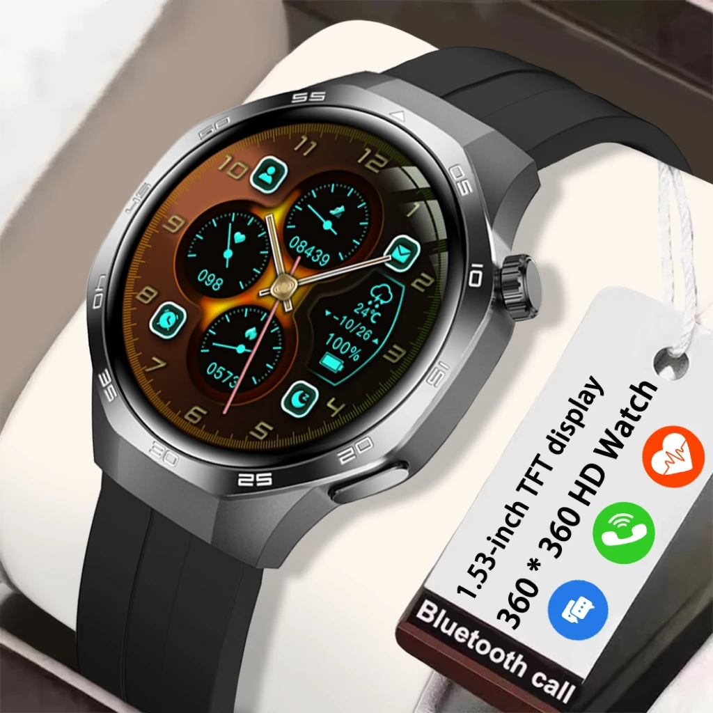 MAOYAUN New Men's Smartwatch 1.53 Inches 360 * 360 High-definition Resolution Compass GPS Function Multiple Sports Mode Watch