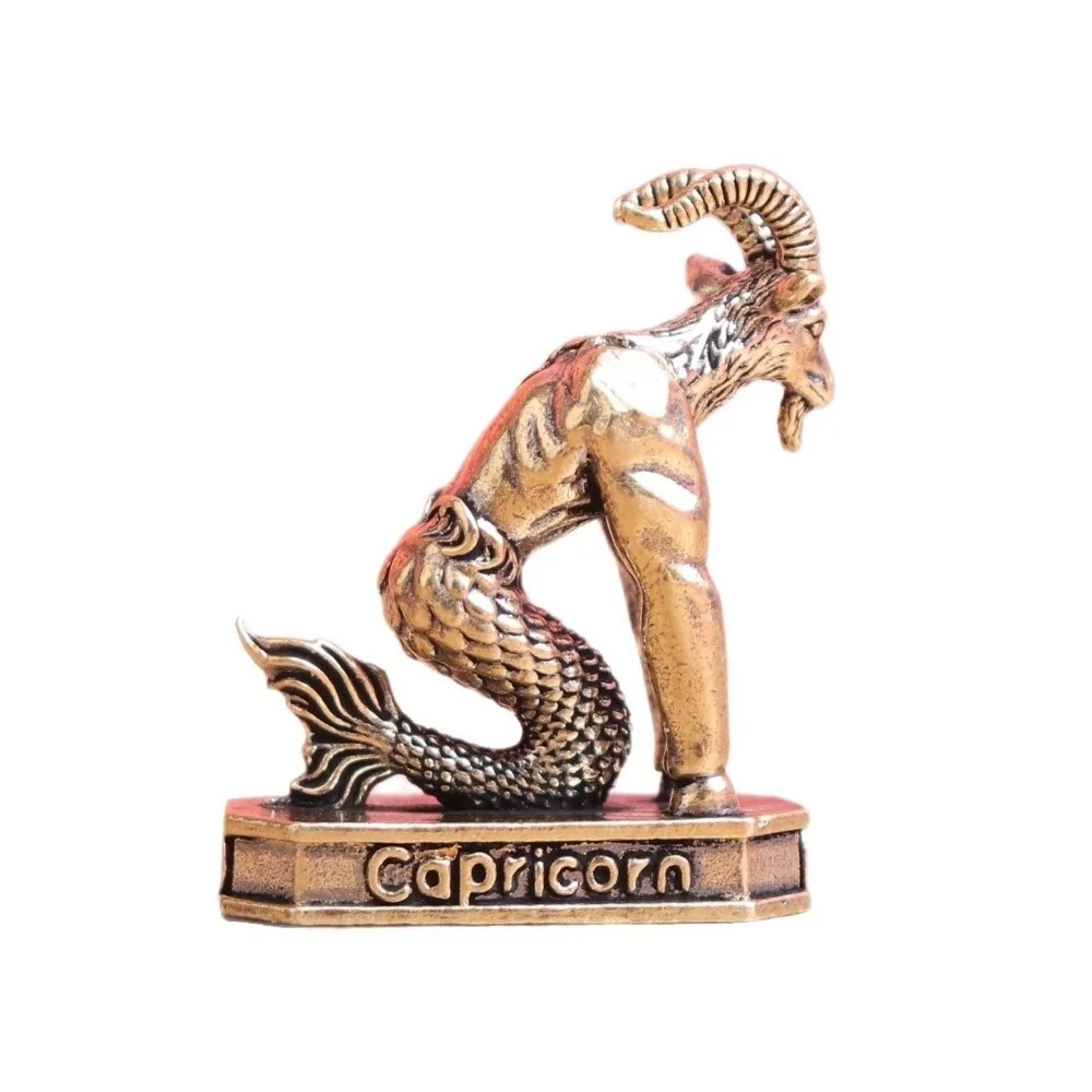 Vintage Collectible Figurines Miniature Artisan Craft The Twelve Zodiac Signs Decoration 12 Constellation Statue Gift Ornaments - view 4