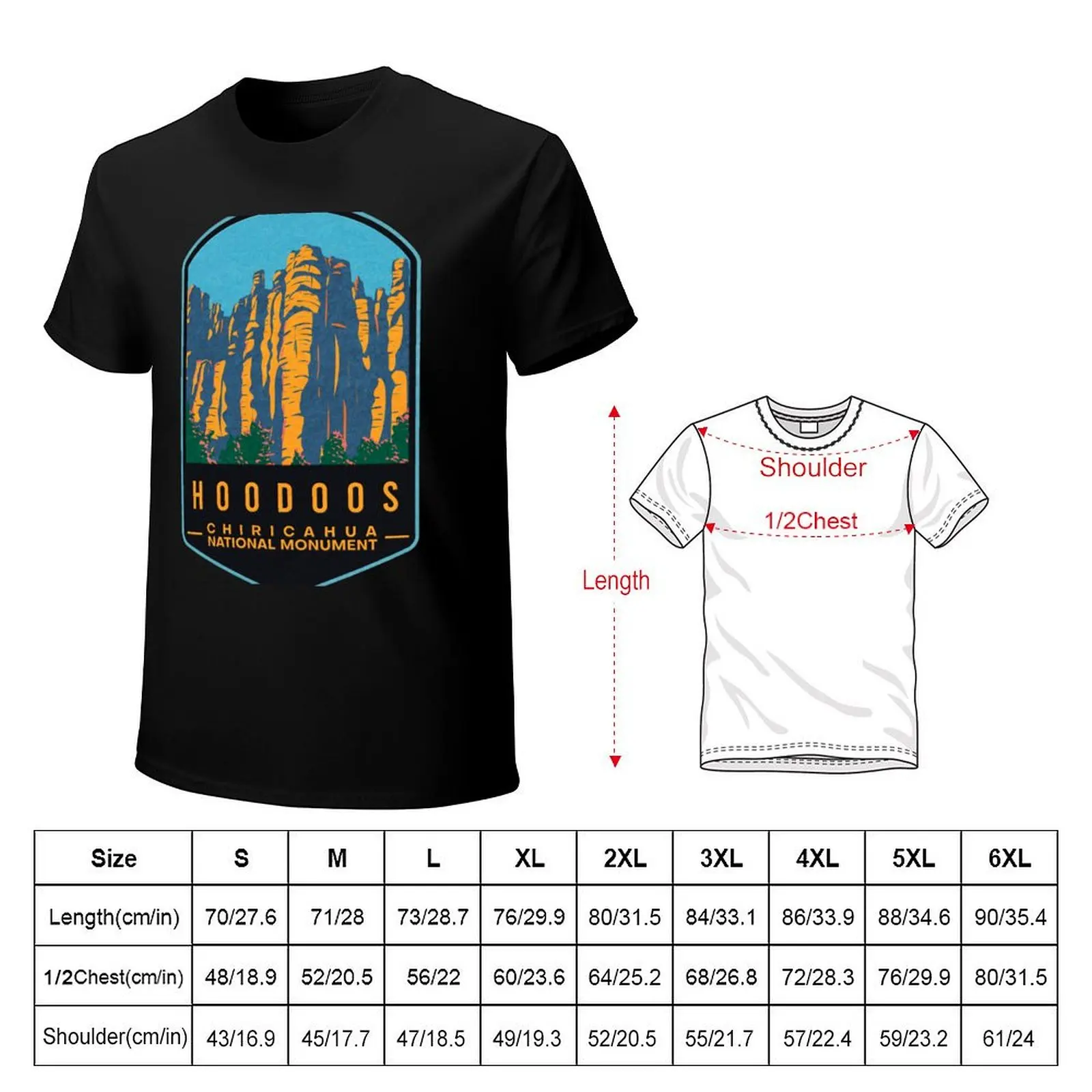 Hoodoos Chiricahua National Monument T-Shirt Basic Regular Fit Casual T-Shirt