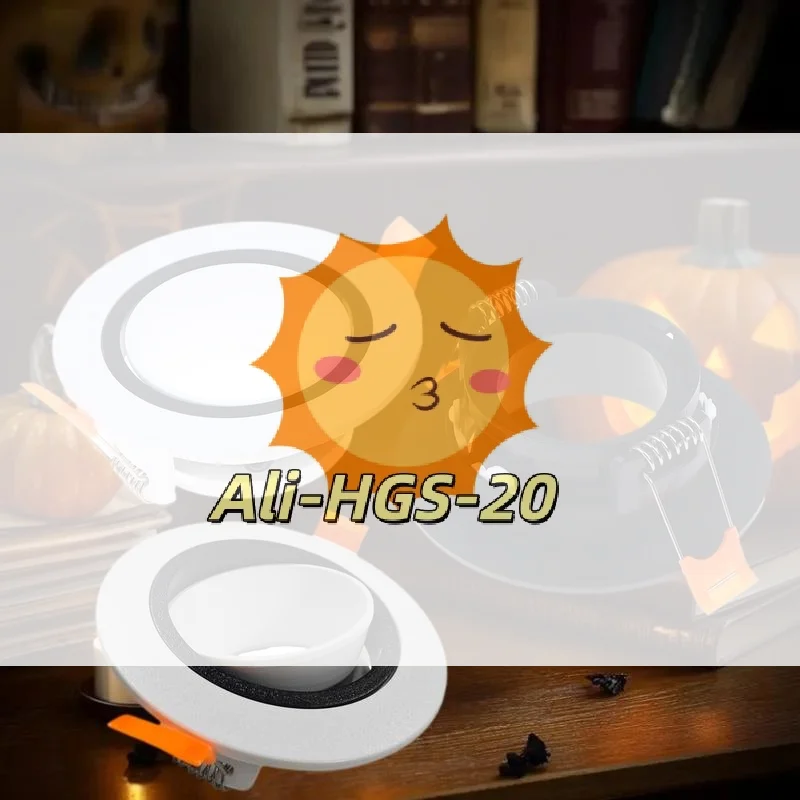 

White/Black GU10 Lamp Holder Base Kit - 360° Adjustable Ceiling Spotlight with Easy Snap-In Installation