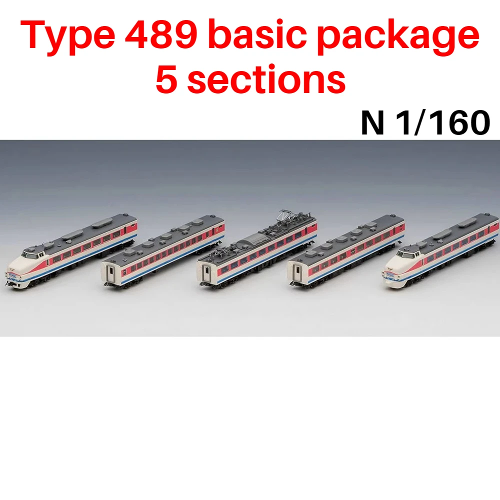 TOMIX N type 1/150-160 Train Model 489 Type Express Train 98594 Basic Set 5-unit Group Painted Train Set Adult Toy Gifts