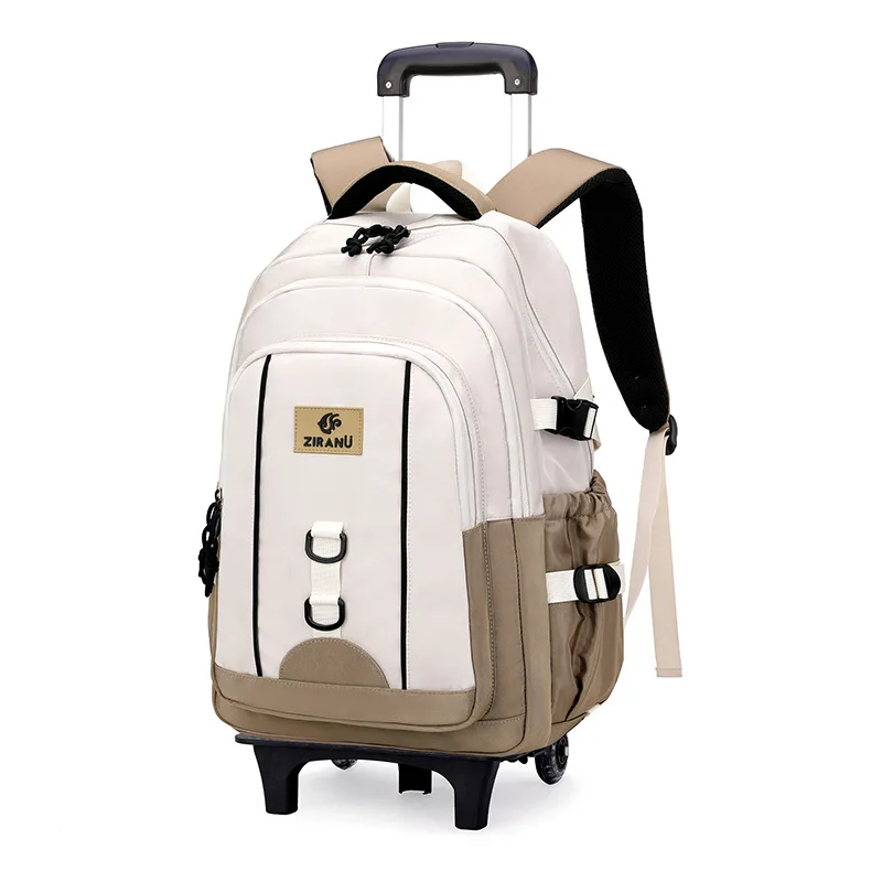 Middle School Student Rolling Backpack Waterproof trolley school bag with Stair-Climbing Wheels primary school boy schoolbag