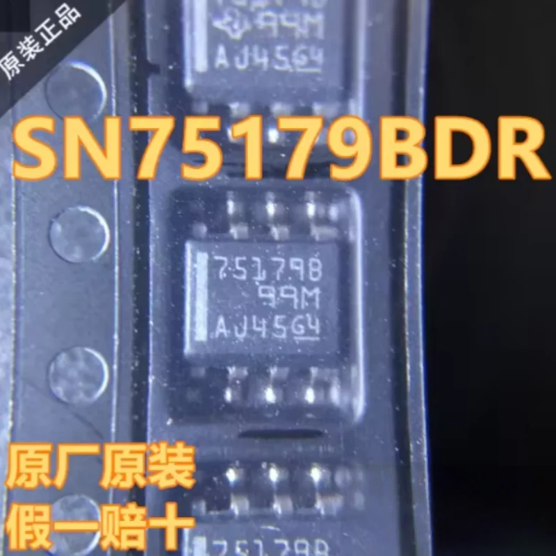 10PCS SN75179BDR SOP-8 Differential RS422 Transceiver Half Duplex Bus Driver Receiver IC Communication Chip Electronic Component