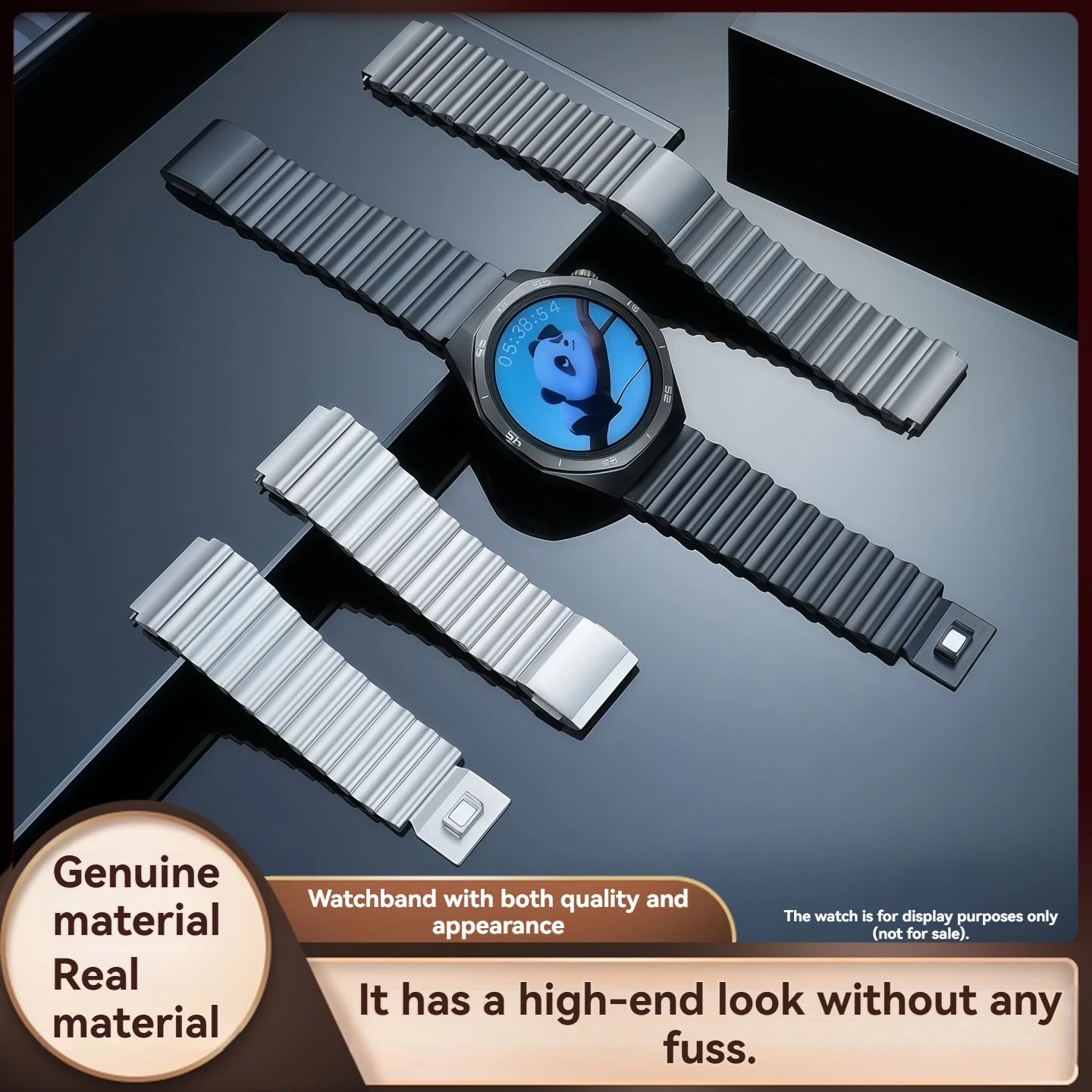 Suitable for Huawei Watch GT5/GT6 46mm Extraordinary Master Ultimate Press Quick release 316L stainless steel watch strap