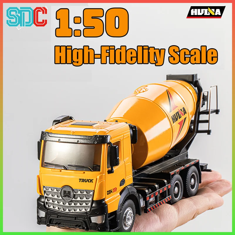 

Huina масштаб 1:50 модель экскаватора игрушечный автомобиль полусплав планшетный прицеп моделирование инженерный автомобиль подарок для детей