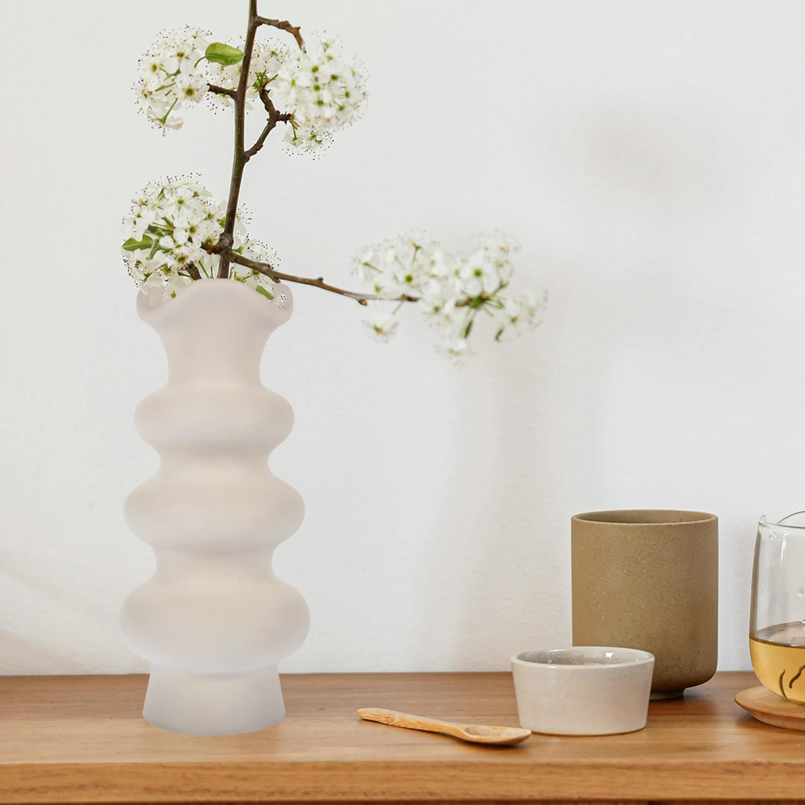 

Decoration Flower Vases Decorative for Home Nordic Style White Modern Minimalist