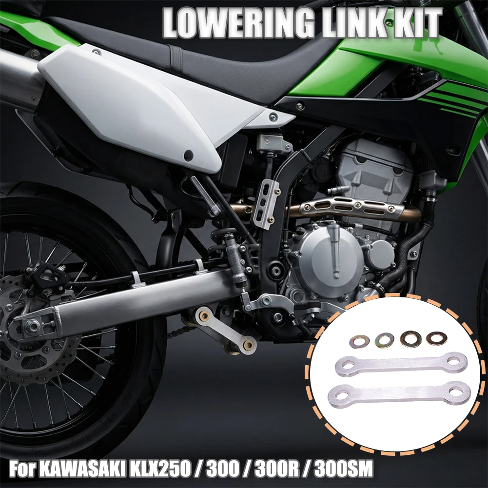 

For KAWASAKI KLX250 KLX300 KLX300R KLX300SM 1994-2025 Motorcycle Rear Suspension Lowering Links Kit Adjustable Cushion Link
