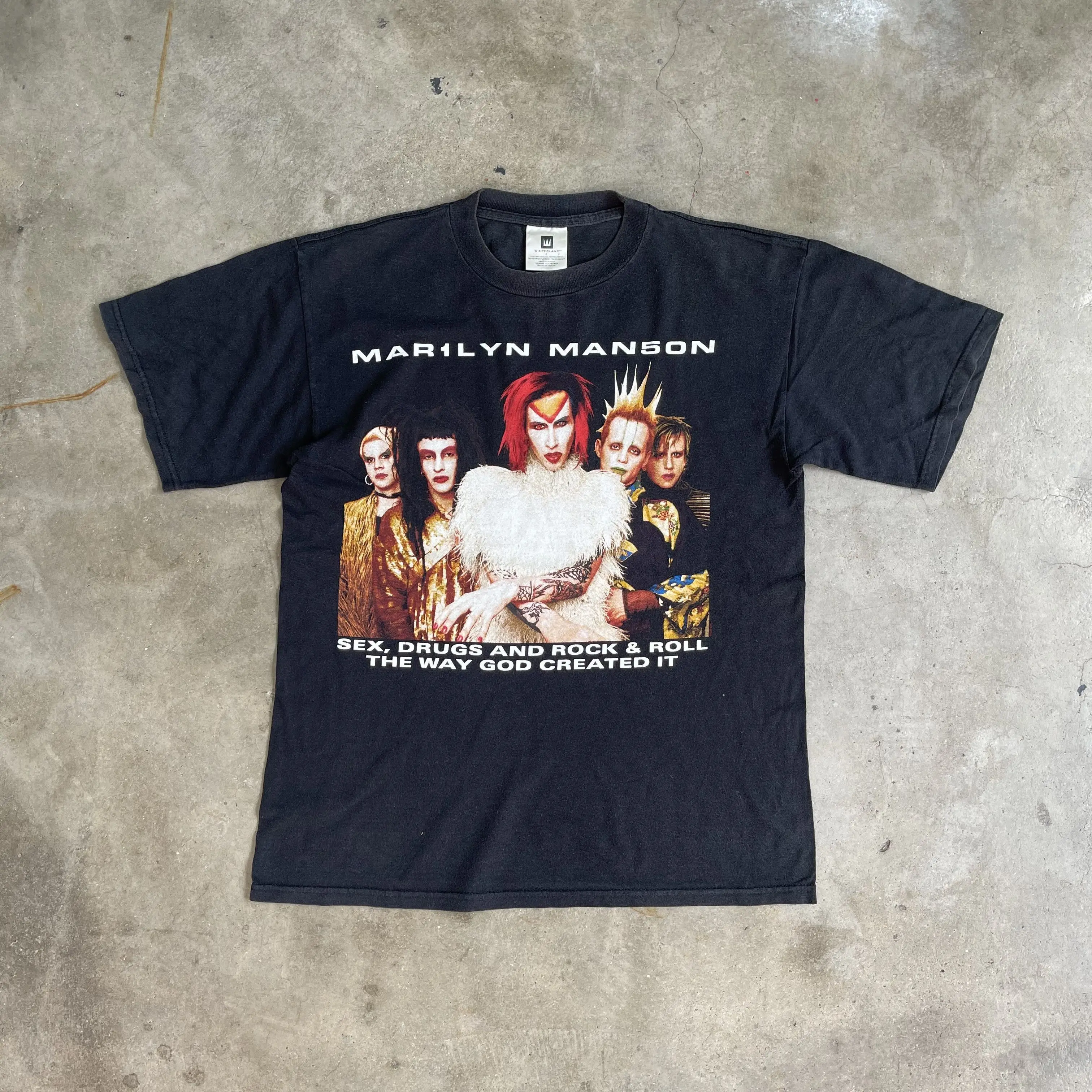 Marilyn Manson × Vintage 90s Marilyn Manson Rock Is Dead Tour T