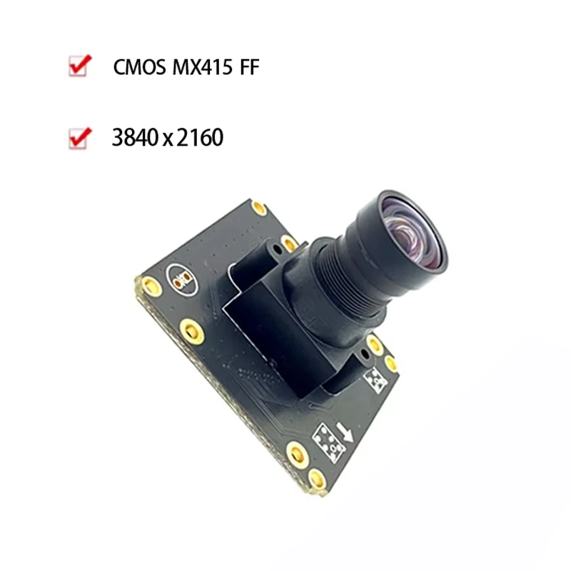 3840 x 2160 4K 8MP HD 84° CMOS IMX415 MIPI Camera Module 30FPS MJPEG, YUY2 for Product Vision - Image 2