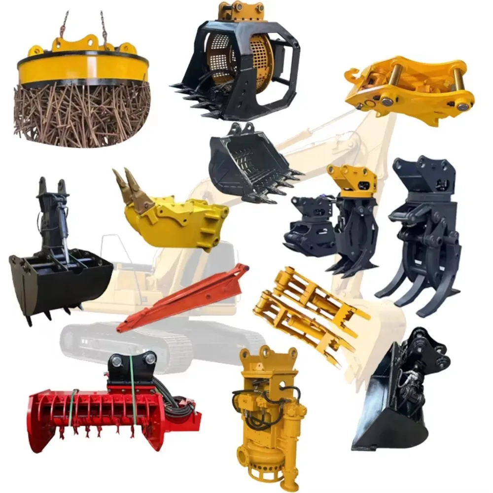 Construction Machinery Parts Reinford Excavator HD Bucket At Severe Condition Work