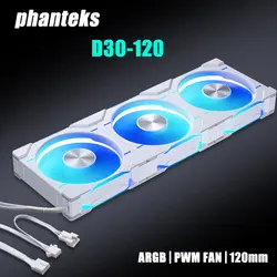 Phanteks D30-120 case 120mm Fan Regula/ Reverse Airflow 4pin PWM, 30mm Thick/ four-sided Magic Color Wireless Stitching