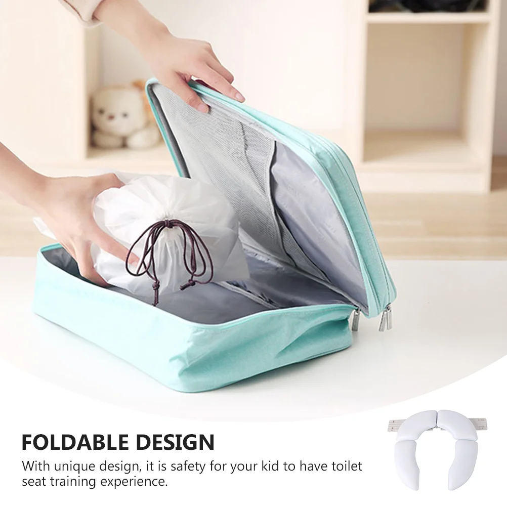 

1 шт., подушка для сиденья для детского унитаза, тренировочное кольцо, складной легкий детский тренажер для унитаза, портативный для домашнего использования в путешествиях