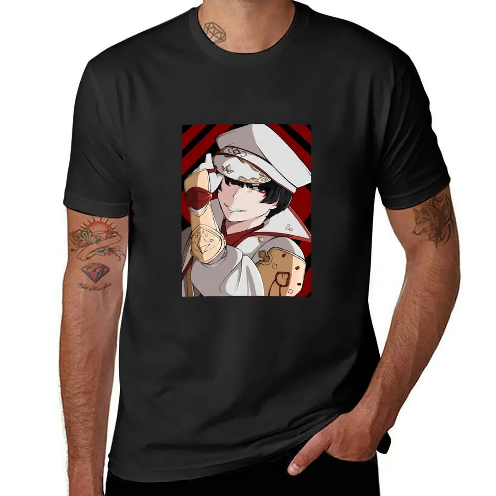 FFXIV Asahi sas Brutus T-Shirt blacks oversizeds anime cute tops men workout shirt