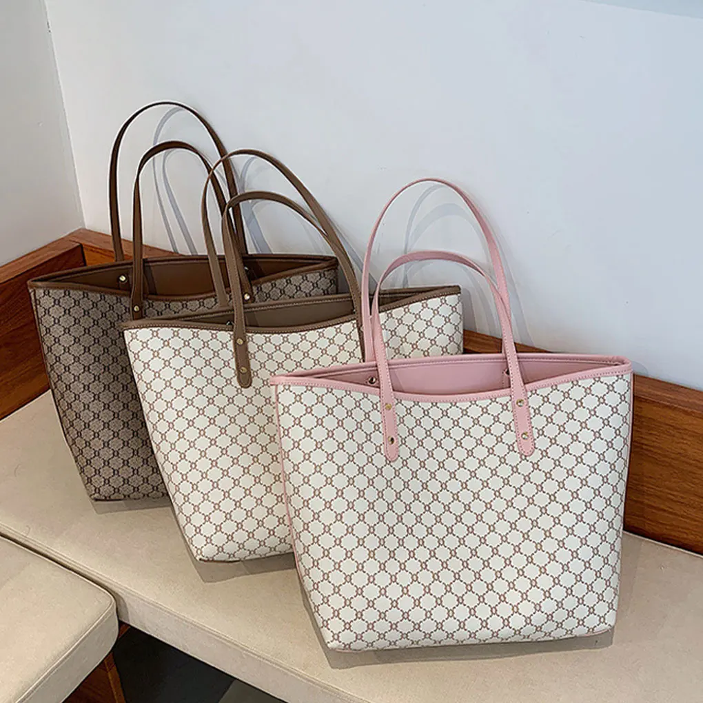Luxury Women’s Vegan PU Leather Handbag Commuter Lady Laptop Storage Large Capacity Girls Shoulder Bag Fashion Tote