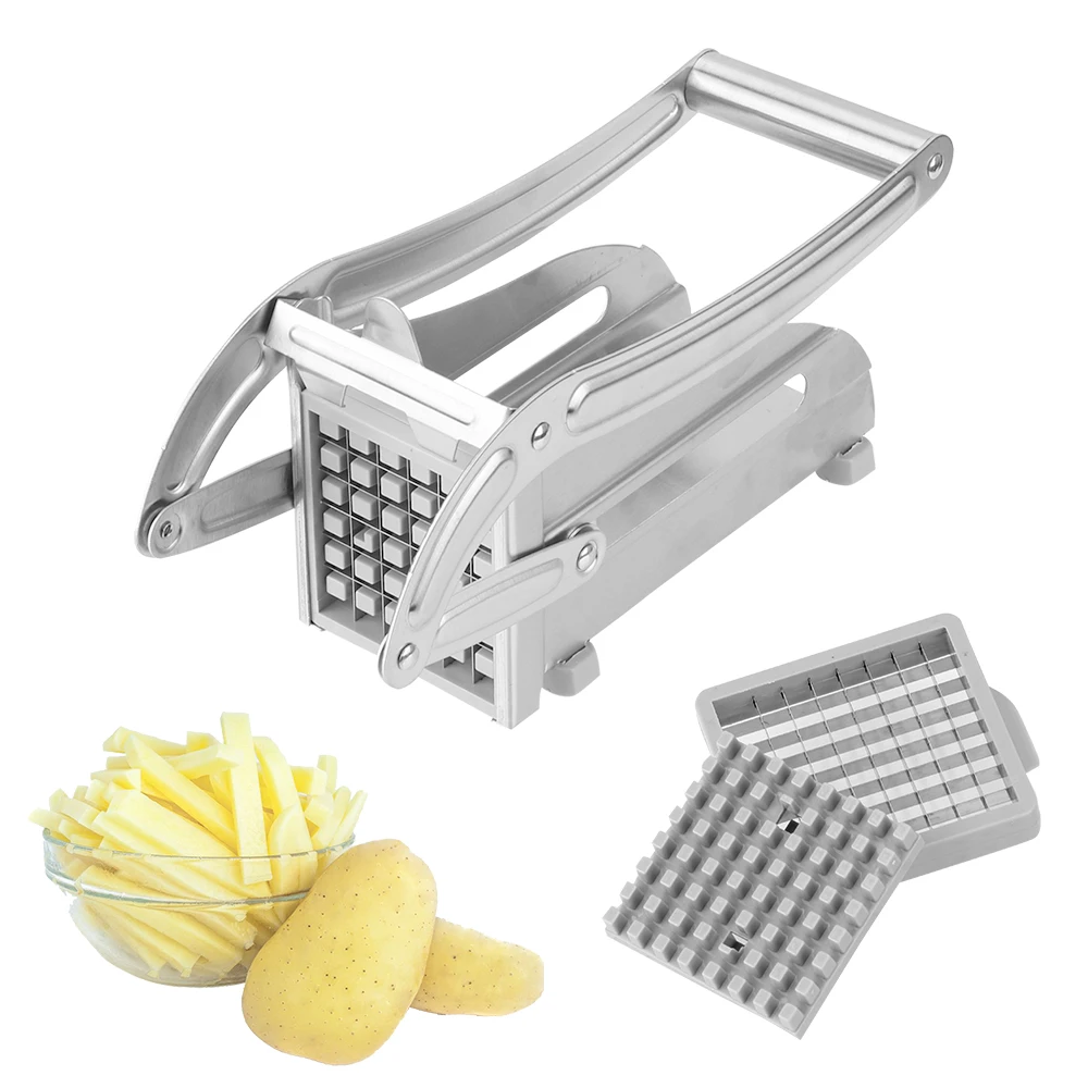 Stainless Steel Kitchen Gadgets Cucumber Cutting Machine Potato Strip Cutter Chipper Slice Home Practical