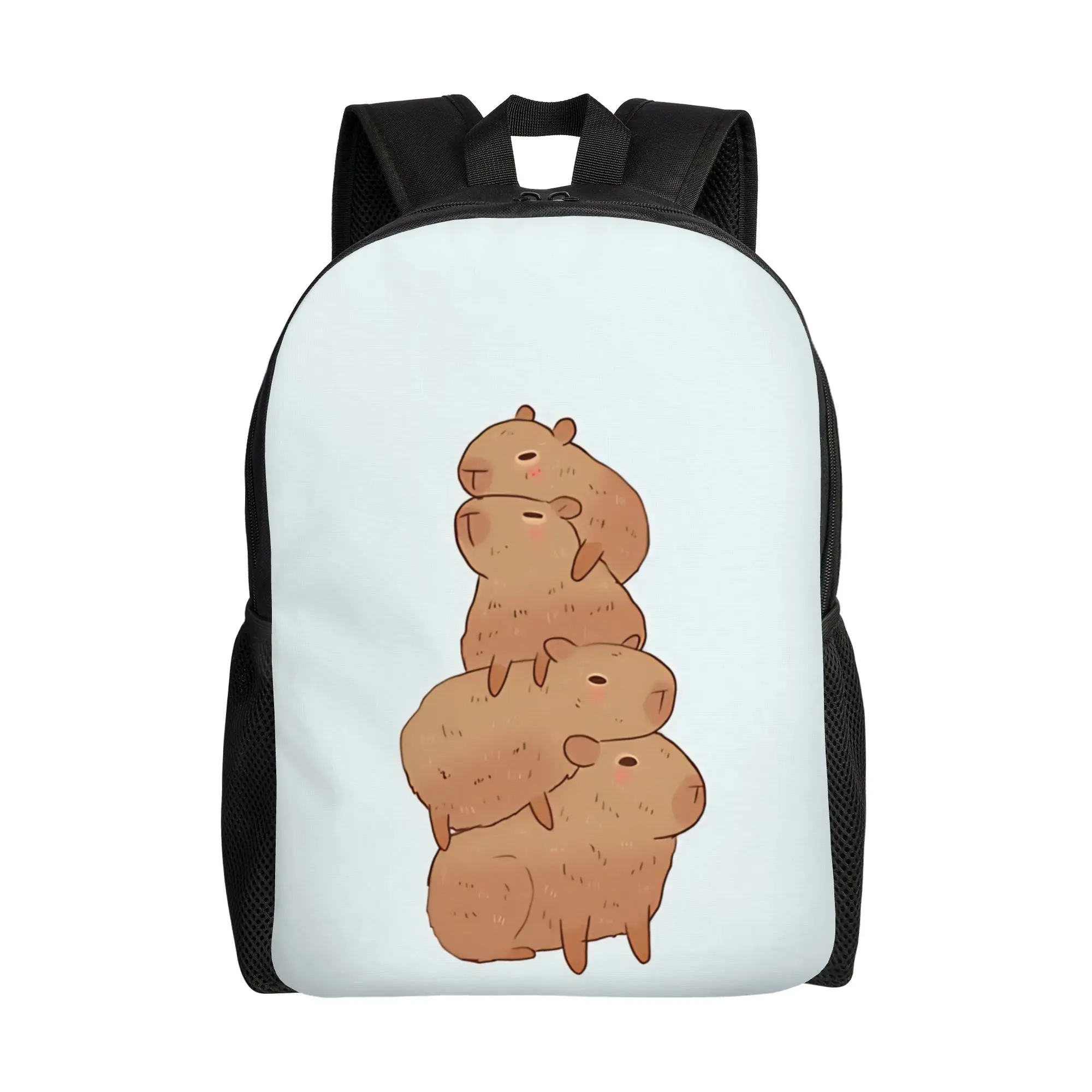Capybara Capybara stack Backpack Ladies Sporty Fashionable mochila Large Capacity Laptop Bag Back To School Season