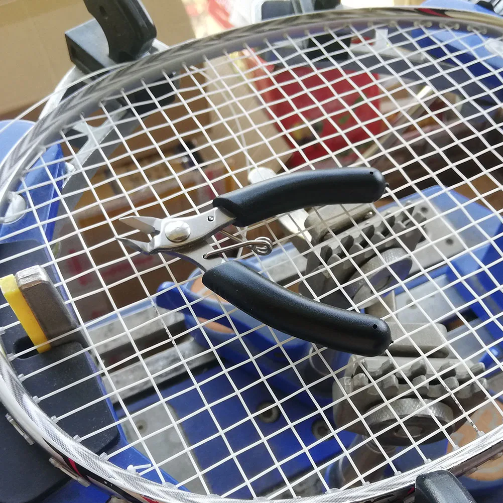 

Badminton Racket Wire Durable Plastic Metal Material Effort Saving Spring Design Comfortable Handle Anti Rust Oil High