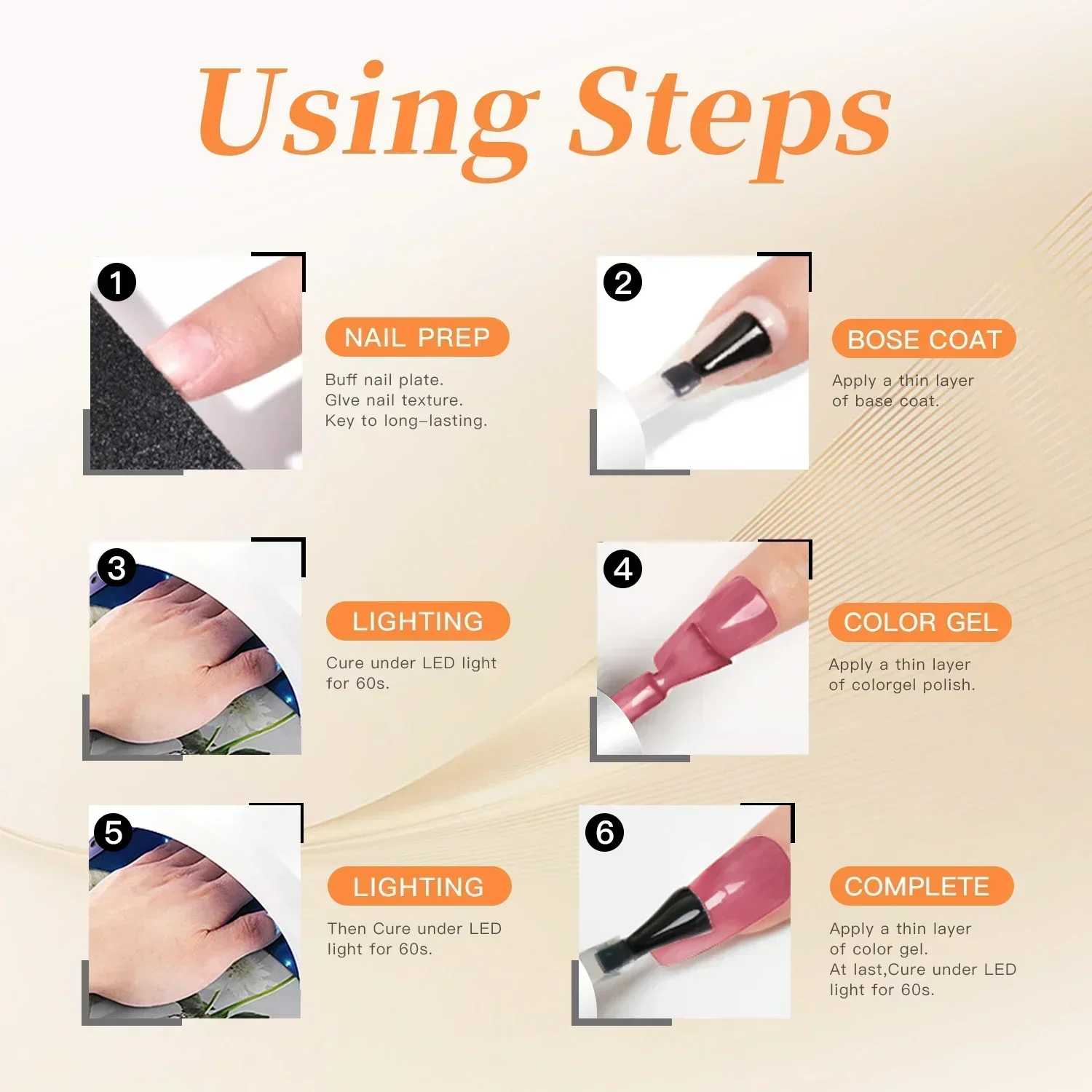 8 مللي الذهب بريق المجسم بريق هلام مسمار البولندية القابلة للإزالة LED/الأشعة فوق البنفسجية طويلة الأمد بريق الترتر المنزل مسمار الفن صالون #5