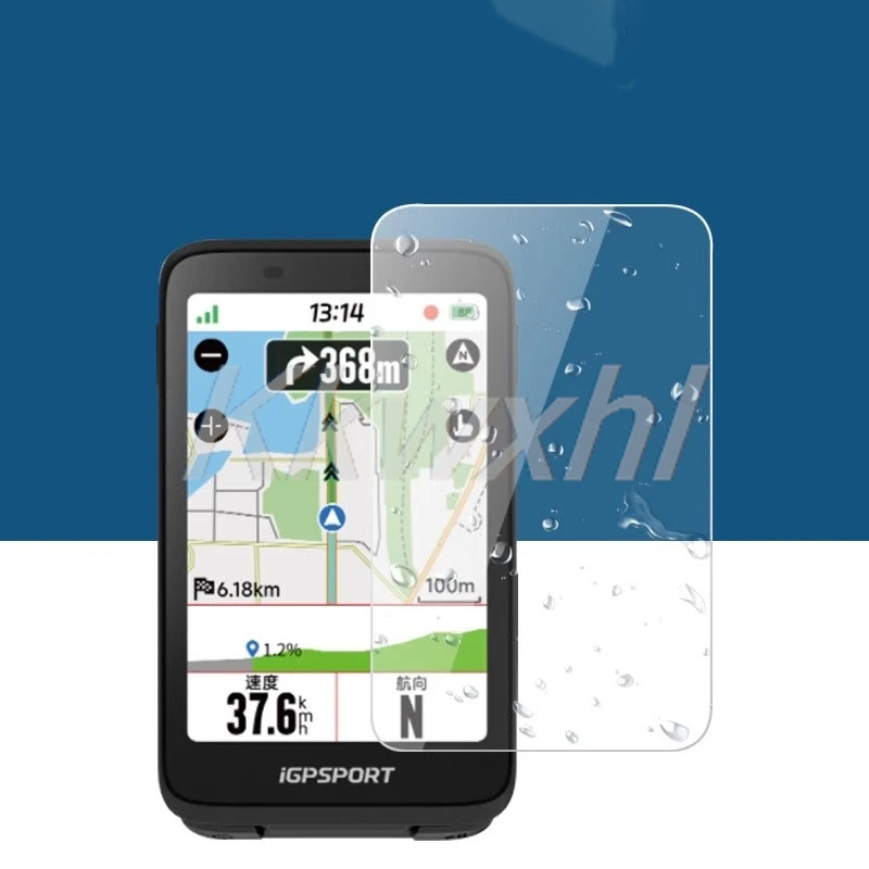 9H HD gehärtetes Glas für iGPSPORT BiNavi iGS800 BSC200 BSC200s BSC300 BSC300T Displayschutzfolie Abdeckfolie Zubehör – Detail 3