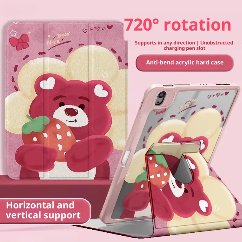 

Lotso For iPad Case Funda ipad 8/9/10 10.2in A16 11in Tablet Cover Air 4 5 10.9in M2 M3 Pro 4 5 6 12.9in M4 13in Protective case