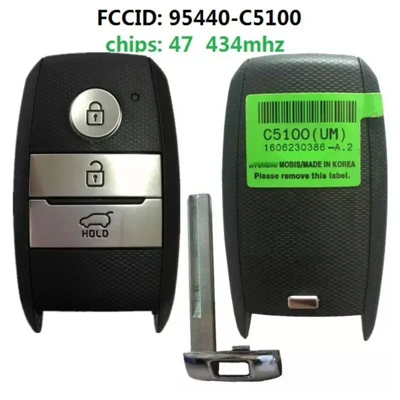 433MHz/FCCID: 95440-C5100/FCCID: 95440-D9510/ID47 Chip Pilot samochodowy do Kia do Hyundai