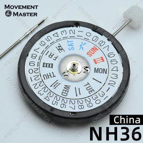 Movimiento China NH36 Movimiento mecánico Hangzhou 2553, Reemplazo del movimiento NH36 de Japón