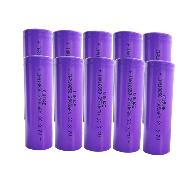 10pcs actual capacity original power 18650 ICR18650 lithium battery 2000mah 3.7V 20A high power inr18650 electric tools