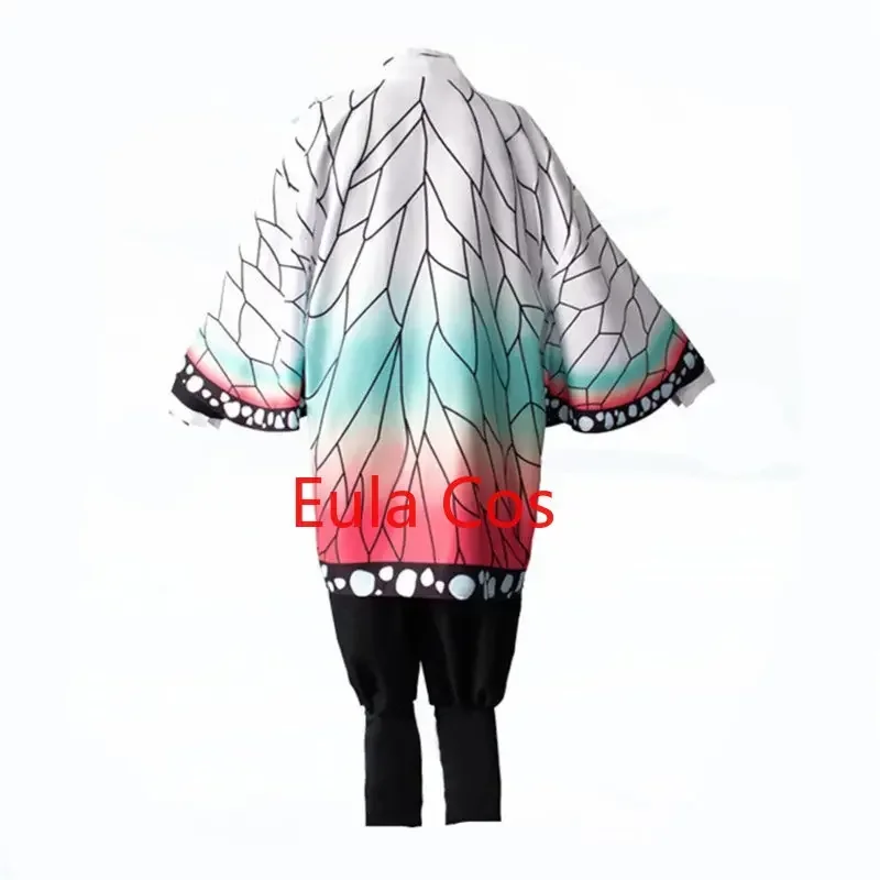 Adult Kids Cosplay Costume Demon Slayer Anime Kimetsu No Yaiba Kimono Kochou Shinobu Halloween Uniform Anime Clothing