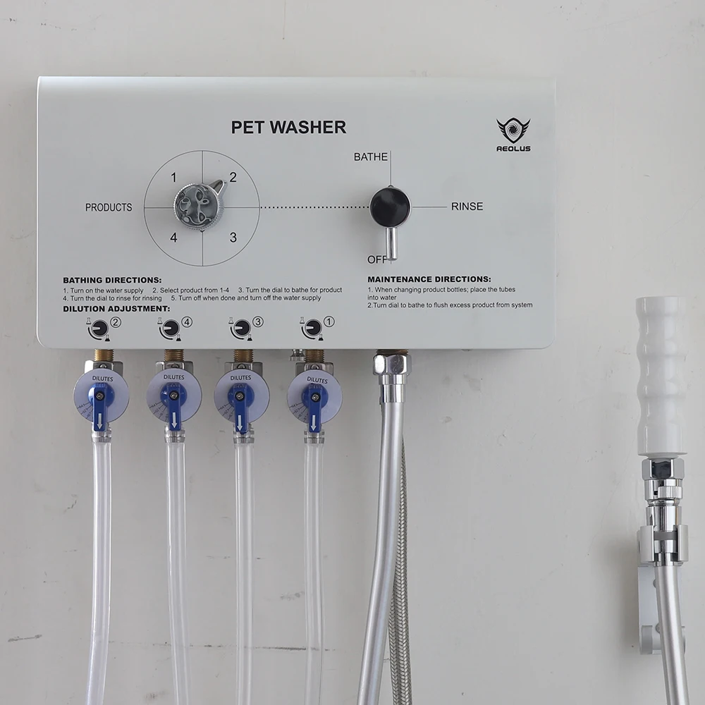 New electrical adjustable dilution shampoo machine Mix shampoo automatically pet washer for dogs and cats Shampoo machine