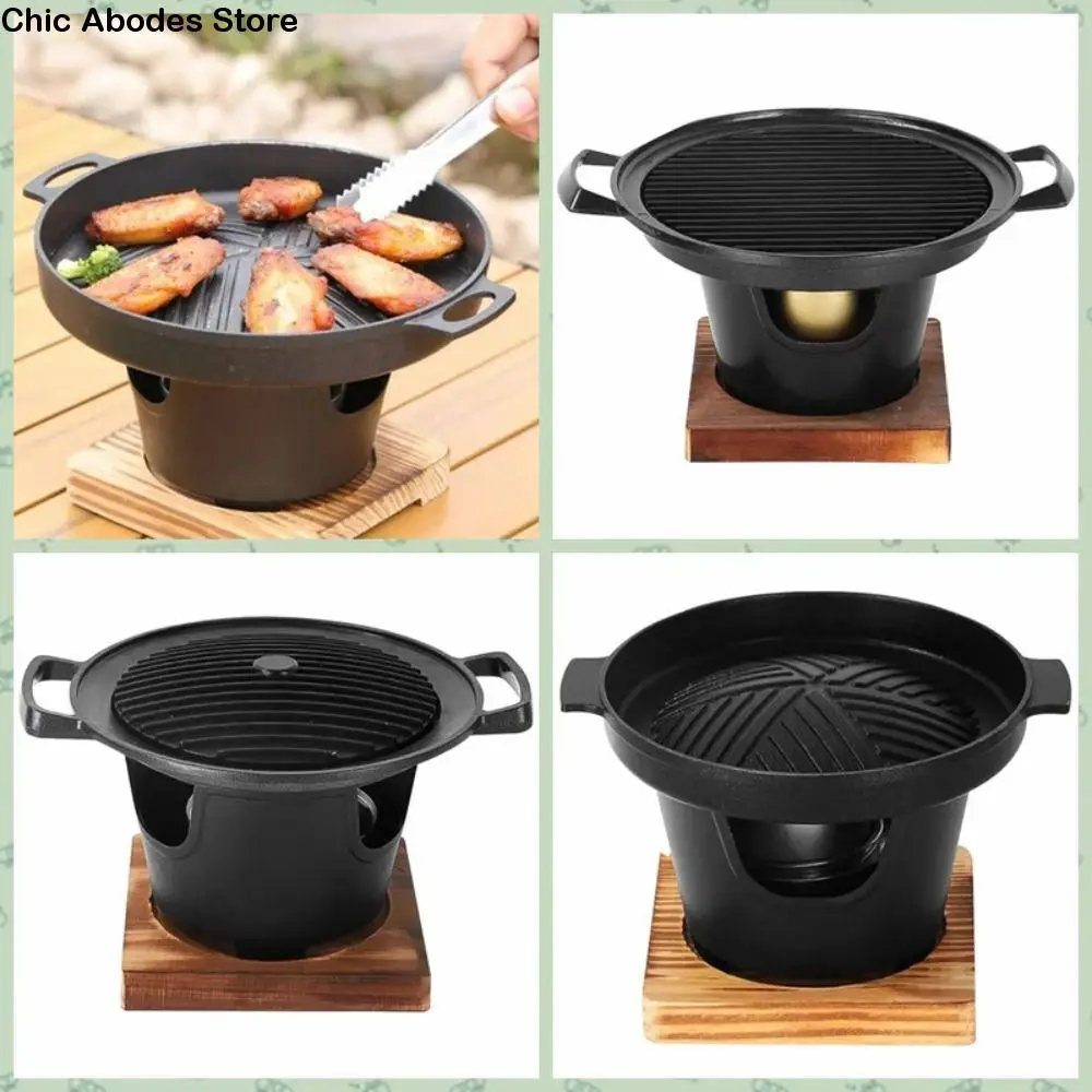 

Roasting Meat Tools Detachable Japanese Alcohol Stove Non-stick Portable Mini Barbecue Stove Barbecue Grill Garden