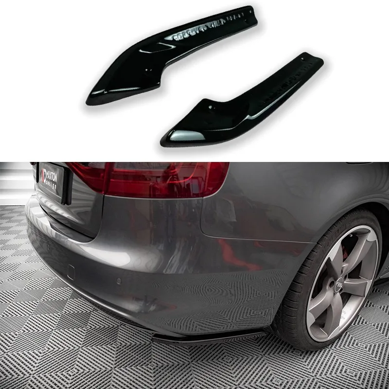 

For Audi A4 S-Line B8 Facelift 2011-2015 Avant (Not for S4/ with No S-line) Maxton Style Rear Diffuser Side Splitters Tuning