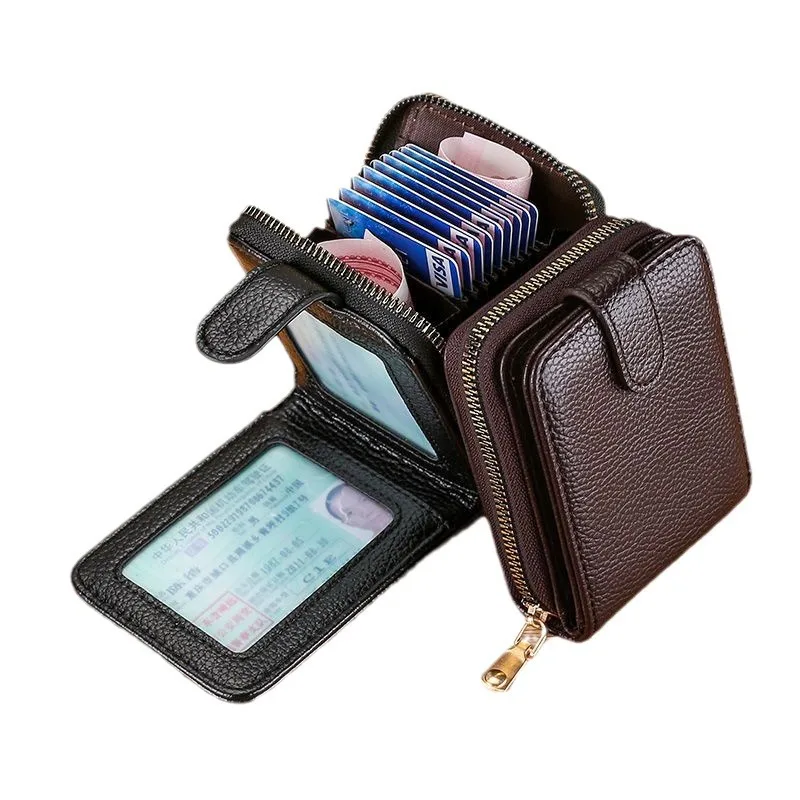 حقيبة بطاقات جديدة مضادة للمغناطيسة، حقيبة بطاقات رخصة القيادة، سحاب، حافظة متعددة البطاقات، حقيبة تغيير متكاملة.