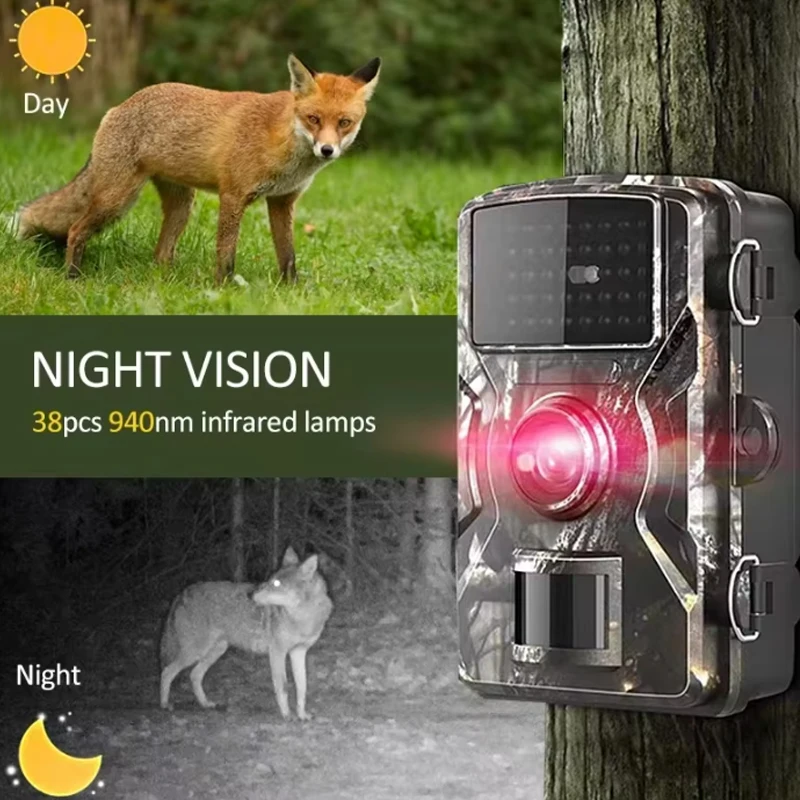 Hunting Trail Camera 16MP 1080P 940nm Infrared Night Vision Motion Activated Trigger Security Cam Outdoor Wildlife Photo Traps