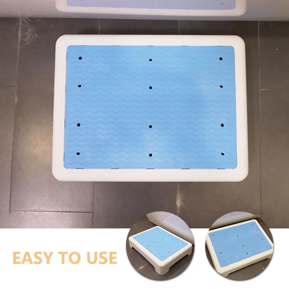 

Non Slip Bath Step Stool For Tub Shower Bathroom Support Kids Elderly Safe Pp Tpr Material Minimalist Design Short Stool