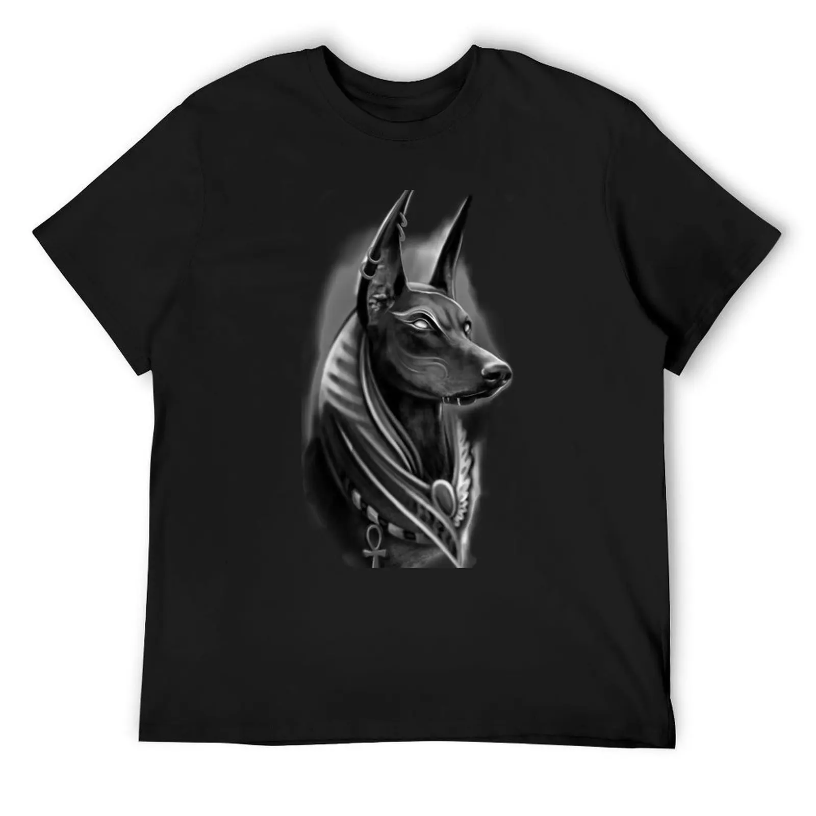 

Футболка Anubis Re-imagined с графическим рисунком, винтажные топы больших размеров, мужская дизайнерская футболка на заказ