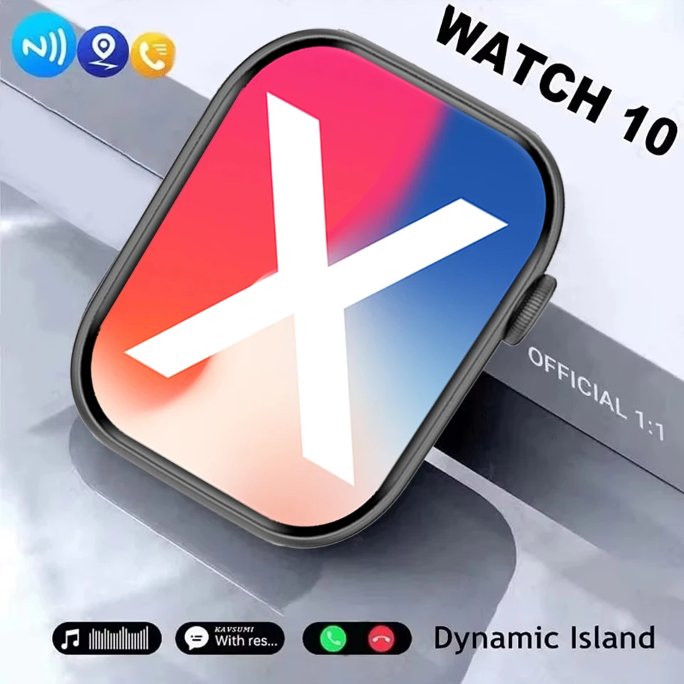 

New For iOS DT Watch 10 GPS Smart Watch Men Women 3D Menu 16GB Large Memory TWS Headphones Video Playback NFC Smart Watch 2025