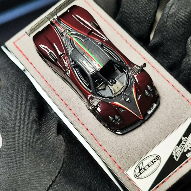 Em estoque skl 1:64 Sakura Zonda Fantasma Evo resina modelo de carro de simulação em miniatura, enfeites para adultos, brinquedos para meninos, presentes para crianças