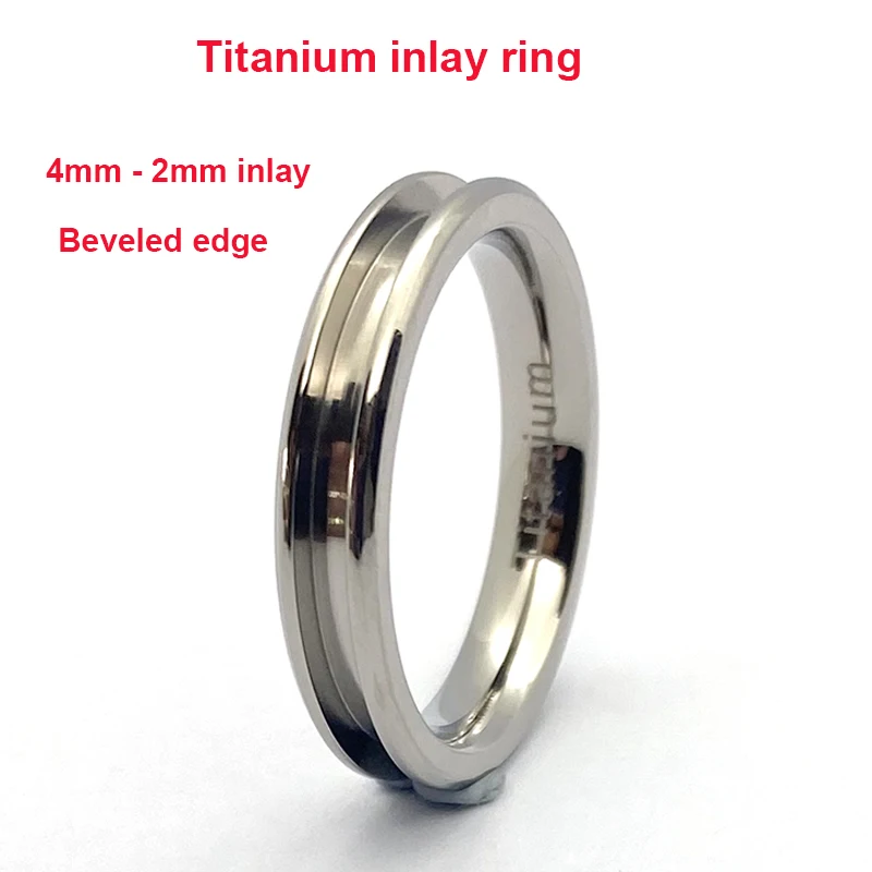 Titanium Wave Channel Blanks for Unique Handmade Rings