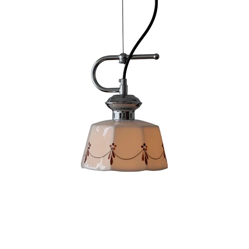 

Ceramic chandelier, retro simple bedroom bedside entrance bay window lamp