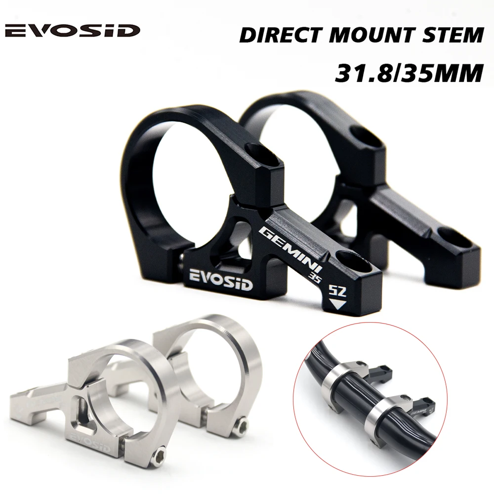 EVOSID MTB Bike DIRECT MOUNT STEM 31.8mm Downhill Bicycle Handlebar 35mm forDouble Shoulder Fork DH AM FR Motorcycle Accessories