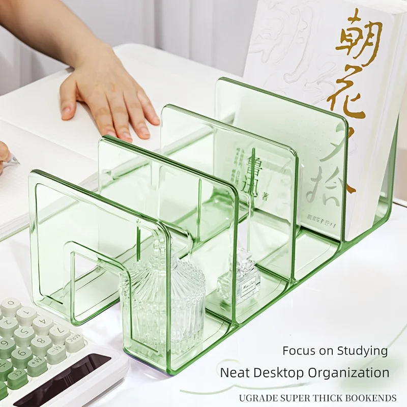 

Четырехполюсная книжная полка без сборки, совместимая с офисью — прочный рабочий стол/полка из полипропиленового пластика с перегородкой для книг и органайзером