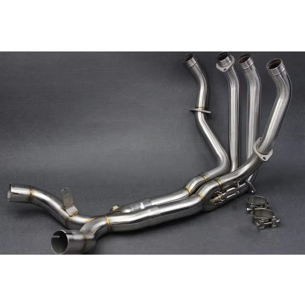 Slip On Motorrad-Auspuffanlagen Escape Front Middle Link Pipe Schalldämpfer für KAWASAKI Z1000 Z1000SX 2010–2021 Jahre