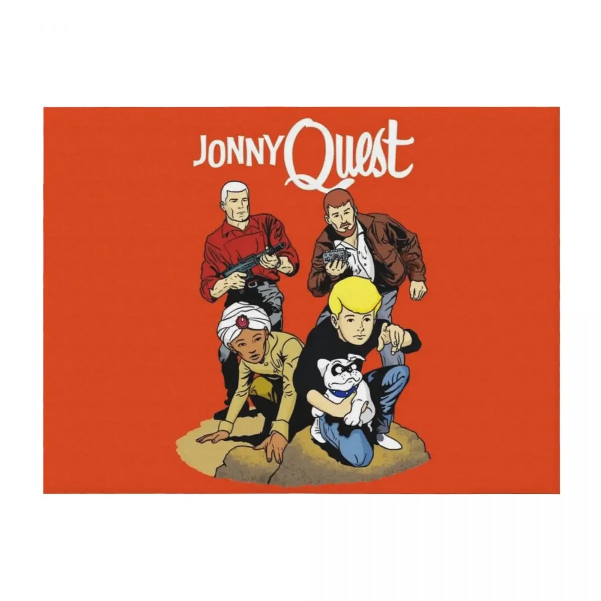 

60s Jonny Quest Tribute with Main Characters Throw Blanket Moving Thermal christmas decoration For Baby Blankets